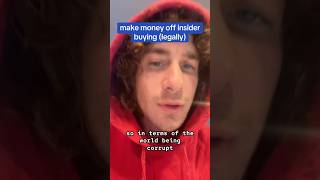 Make money off insider buying (legally)