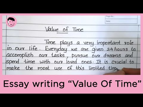 Easy English essay writing Value Of Time with voice #essaywriting #essaywritinginenglish
