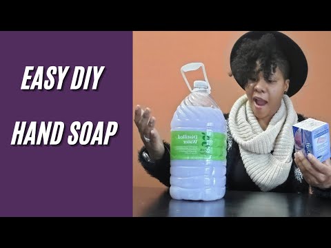 How To  Make Liquid Hand Soap From Bar Soap- Easy 3 Ingredient Recipe on  making liquid soap