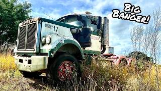 Will it START? Old Autocar White Road Boss Semi Truck