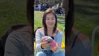 Reaching in a Surprise Bag, Watch These Two Unbox