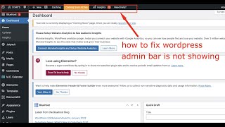 WordPress Admin Bar Not Showing? - How to Fix the Missing Admin Bar!