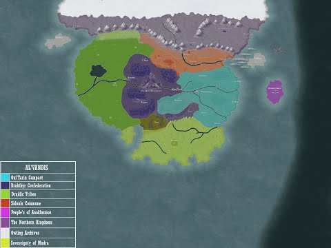 The Map of AL'VANDIS -  Timelapse