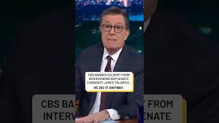 “FCC you!” Stephen Colbert isn’t taking CBS bowing to FCC pressure lightly #shorts