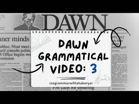 GRAMMAR THROUGH NEWSPAPER | CSS OXFORD GRAMMAR | JOIN GROUP FOR MORE VIDEOS