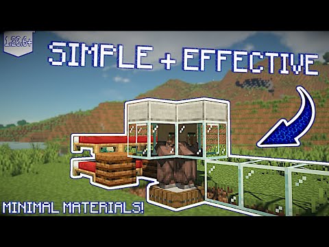 BEST MINECRAFT BEDROCK VILLAGER BREEDER (working 1.20)