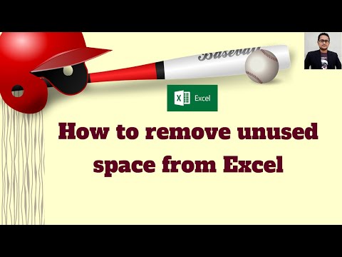 How to remove unused space from Excel