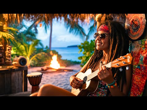 🏝️ Rasta Sunset Reggae | Caribbean Guitar Vibes on the Beach