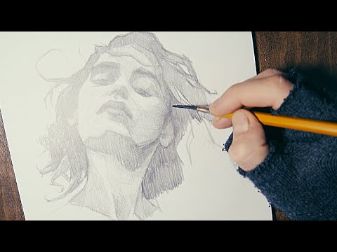 Sketching a Portrait | Emilia Clarke