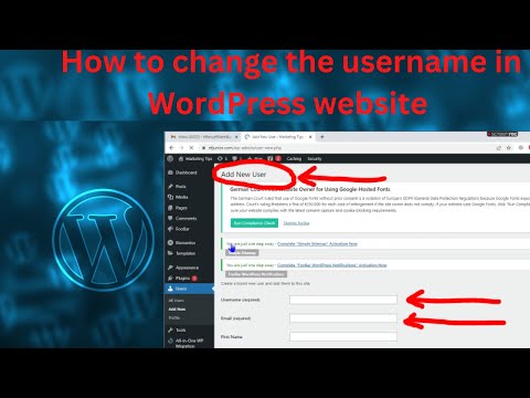 How to change username in WordPress website: Change Admin Username and password in your website