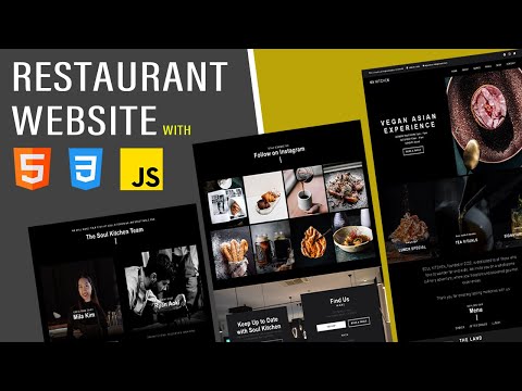 Restaurant's Website Using HTML, CSS & JavaScript (Fully Responsive )