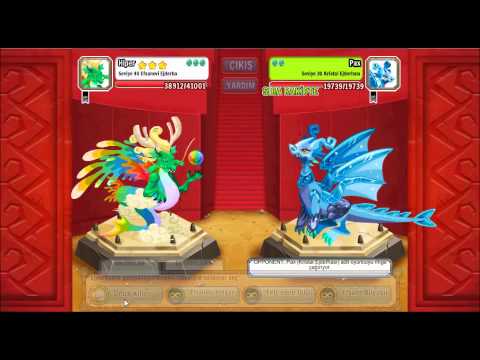 Dragon City Kapışmaları Bölüm 10:Efsanevi Ejderha Hiper vs Çift Alev, Kristal ve Ayna Ejderhası
