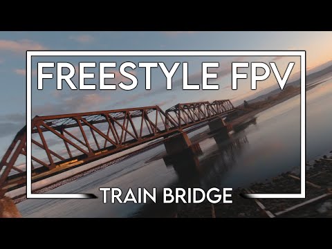 Train Bridge Freestyle FPV | East Coast Ocean Sunset | Barachois, Percé, Quebec Canada RAW RIP