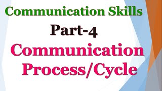 Part-4: Communication Skills - What is Communication Process/Cycle( In Hindi) #CommunicationSkills