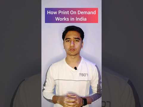 How Print On Demand Works in India (Books, T-shirts & other items)