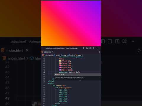 Amazing Background Animation using CSS #shorts #html #css #animation  #webdesign #tutorial
