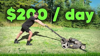 I Tried Real Life Side Hustles For A Week (Lawn Mowing , Car Detailing)