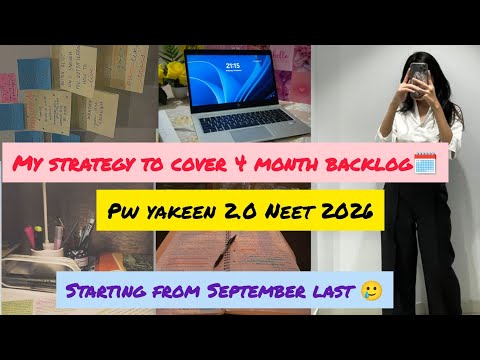 Starting My Neet Peparation From September last 🥲| Day 1| PW Yakeen 2.0 Neet 2026|Study Vlog