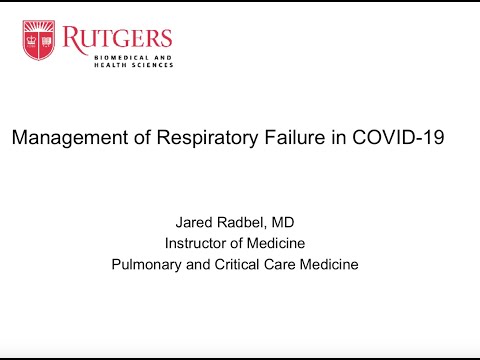 Management of Respiratory Failure in COVID19
