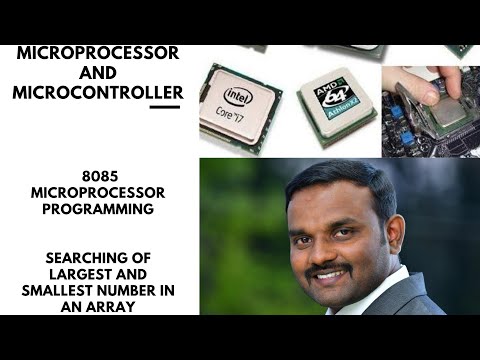 LARGEST AND SMALLEST NUMBER IN AN ARRAY//8085 MICROPROCESSOR//