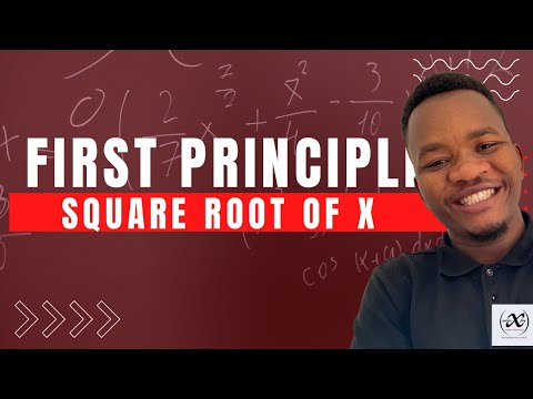 Deriving the square root of x using the first principle