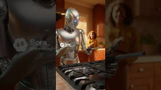 Robot Trying to Light Stove but Fails #robot #cosmicexploration #deeplearning #memes #nextgenai