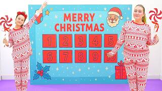 Ruby and Bonnie Follow a Giant Christmas Advent Calendar