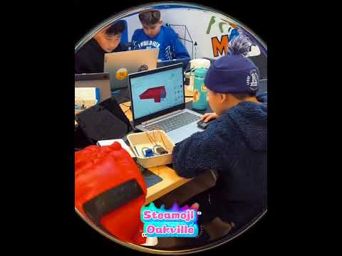 Oakville's Young Engineers at Steamoji Oakville   #stemcamp #oakvillemoms #robotics #codingforkids