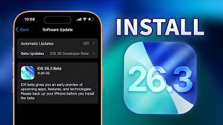 iOS 26.3 Public Beta Released - How to Install!