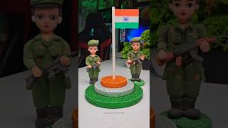 Republic day special craft idea 🇮🇳 Diy indian flag craft model india 🇮🇳 Jai hind #shorts #short