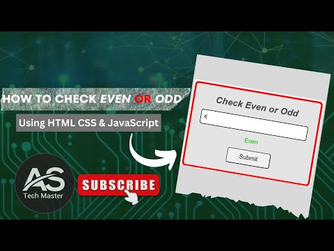 How to Check if a Number is Odd or Even Using JavaScript