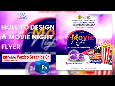 HOW TO DESIGN A MOVIE NIGHT FLYER IN PHOTOSHOP