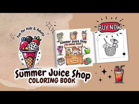 summer fun with 70 cute & simple  Perfect for all ages.#SummerColoring #FunForAllAges