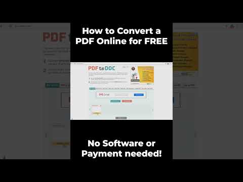 How to convert a PDF to a DOC file #tutorial #tech #pdf