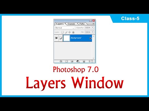 Layers Window in Photoshop 7.0 (Class-5)