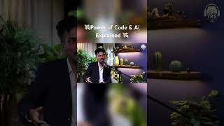 Power of code and AI #ai #business #coding #growth #podcast #podcastclips #artificialintelligence