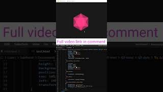 CSS Hexagon Animation effect How to Create Shorts video Web Tutorial Tamil || #html #css #web#shorts