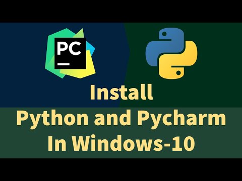 Install #Python And #Pycharm On Your PC For Writing python Code