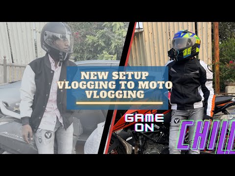 i snached my friends moto vlogging setup | #vlogging #motovlogging