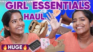 😱Huge Girl Care Essentials Haul👗🧴-Inner wears,Bodycare,Storage Bag,Outfits, Footwear & More!