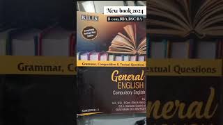 GENERAL ENGLISH NEW BOOK BA ,BCOM,BSC,BBA,SEMESTER 1 2024 #bcomnotes #bsc #BBA #gnduupdate