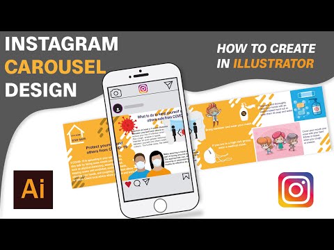 How to create Carousel Design in Illustrator | Instagram Post Design | Creative Graphic