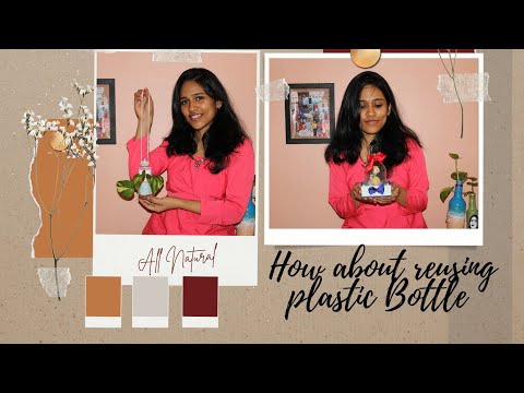 Two simple plastic bottle reusing ideas 🥰 #easytomake #reuseplasticbottles #craftideasfromwaste 🎨🖌️🖼