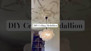 My DIY Ceiling Medallion was the easiest home decor project ever🤯#victorian #easydiy #interiorinspo