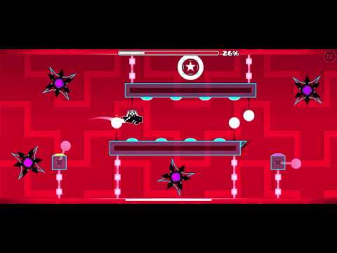 Beating my first demon level in geometry dash