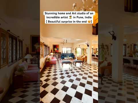 House of an artist in Pune 😍 #housetour #hometour #artist #artwork #aesthetic #villa