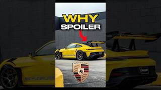 Why SPOILER || USE OF SPOILER 🏎️ #spoiler #porche #supercars #carwings