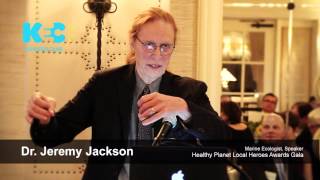 Dr.Jeremy Jackson, Marine Ecologist, at the Healthy Planet Local Heroes Awards Gala