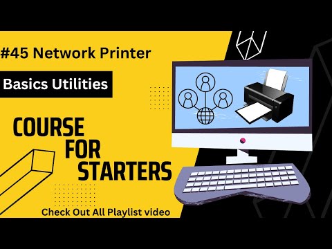 Network Printer | Basic Utilities #45 | Basic Computer | English