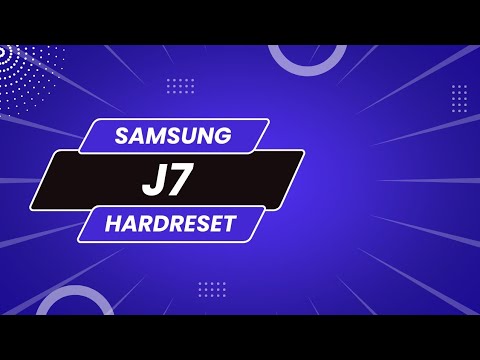 How to hardreset samsung J7 easy method